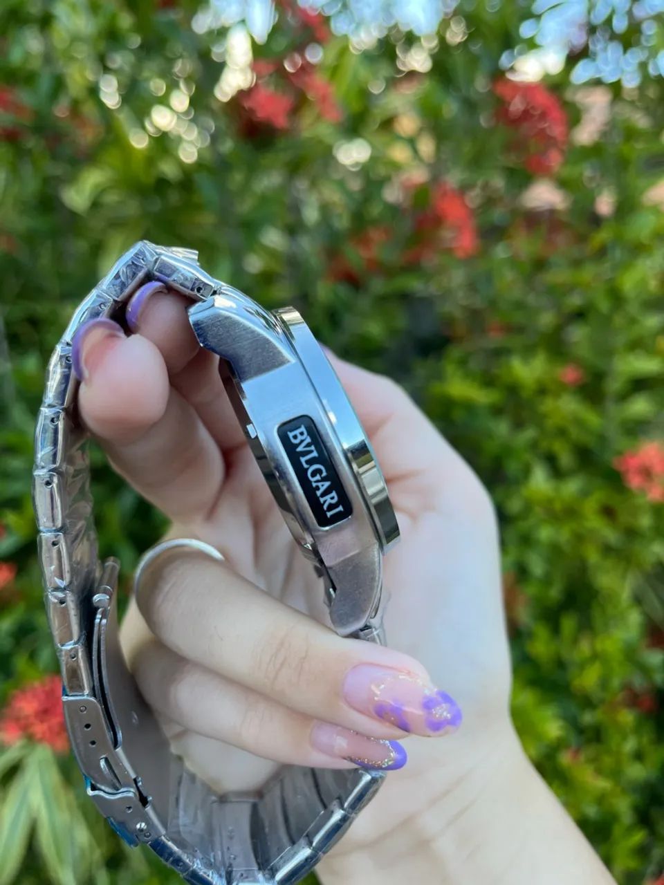 BVLGARI PEROLADO COM FUNDO DE VIDRO  - Foto 2