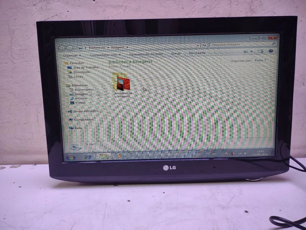 Monitor tv LG 26 polegadas 2 entrada HDMI VGA e av . - Foto 3
