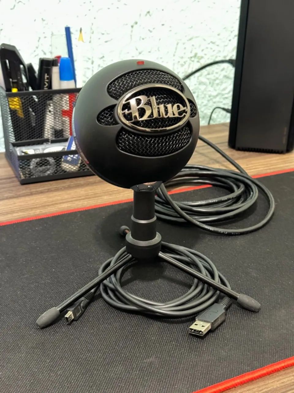 Microfone Condensador USB Blue Snowball iCE - Preto - Foto 4