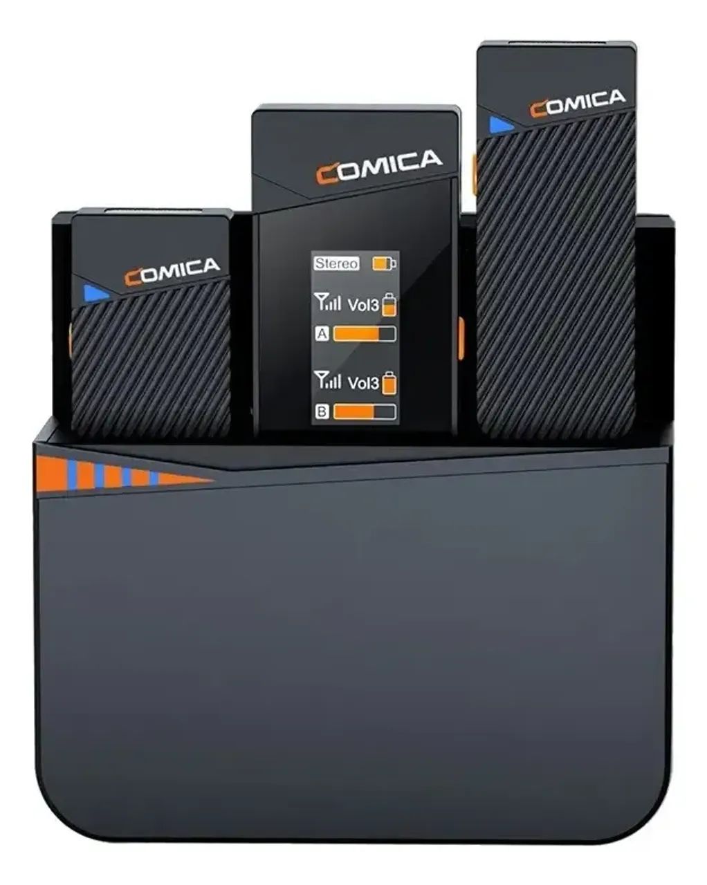 Comica Vimo C3 Microfone Lapela Sem fio Profissional Dual-channel - Foto 2