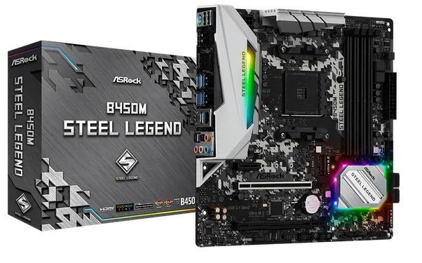 Placa Mãe B450M Steel Legend