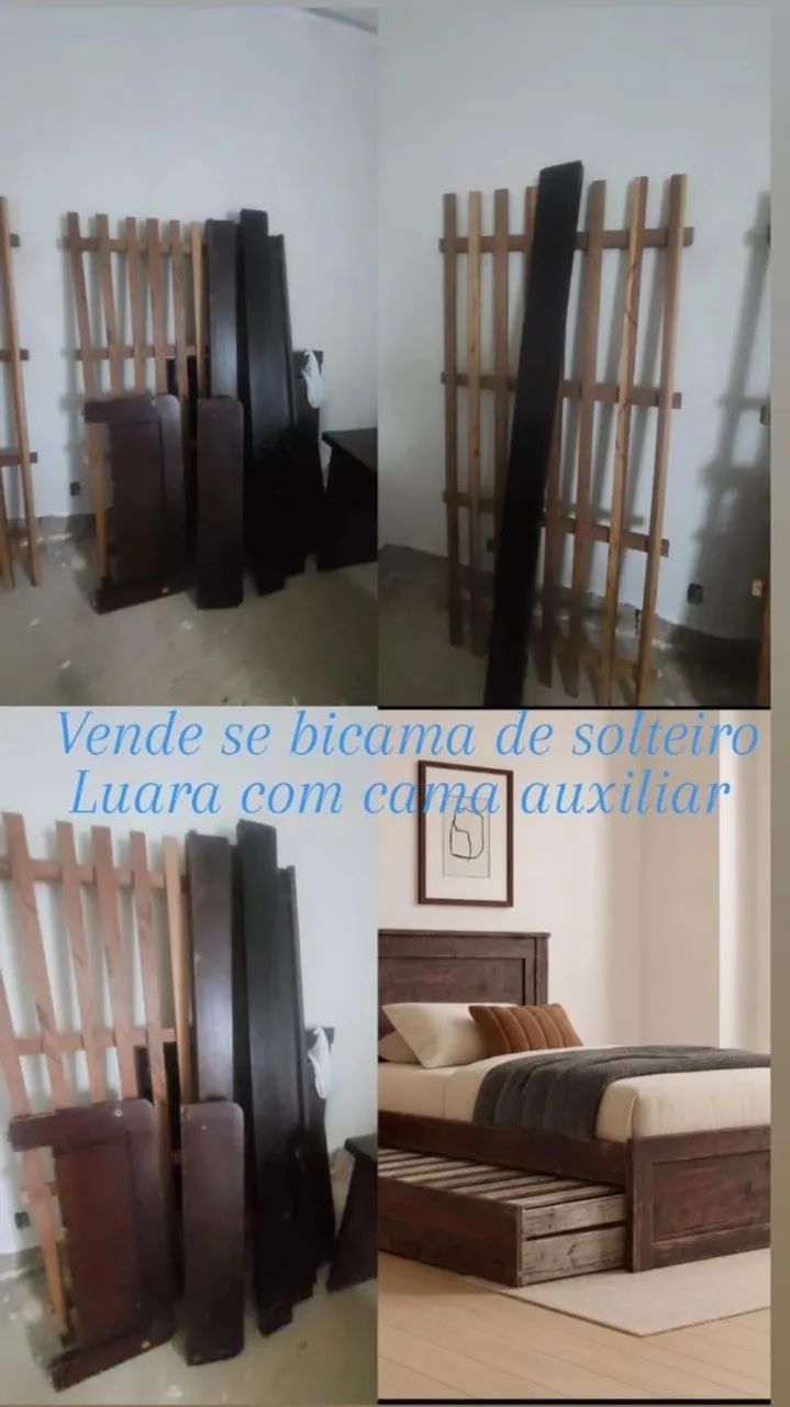 Bicama de madeira confort