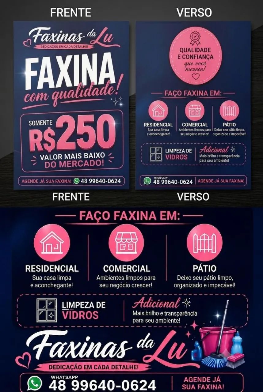 Faça faxi em qualquer cômodo da casa me chamar no watts 