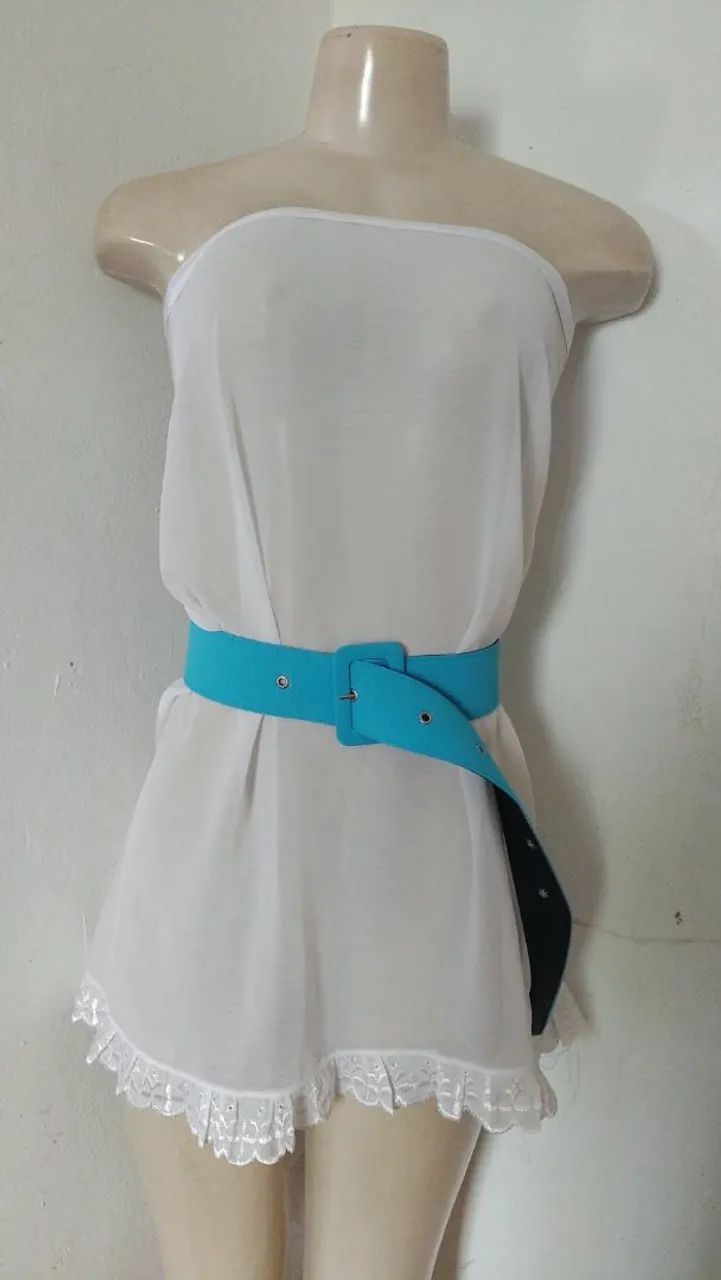 CINTOS FEMININOS COM 105 cm de comprimento e 5 cm de largura - VÁRIAS CORES  - Foto 5