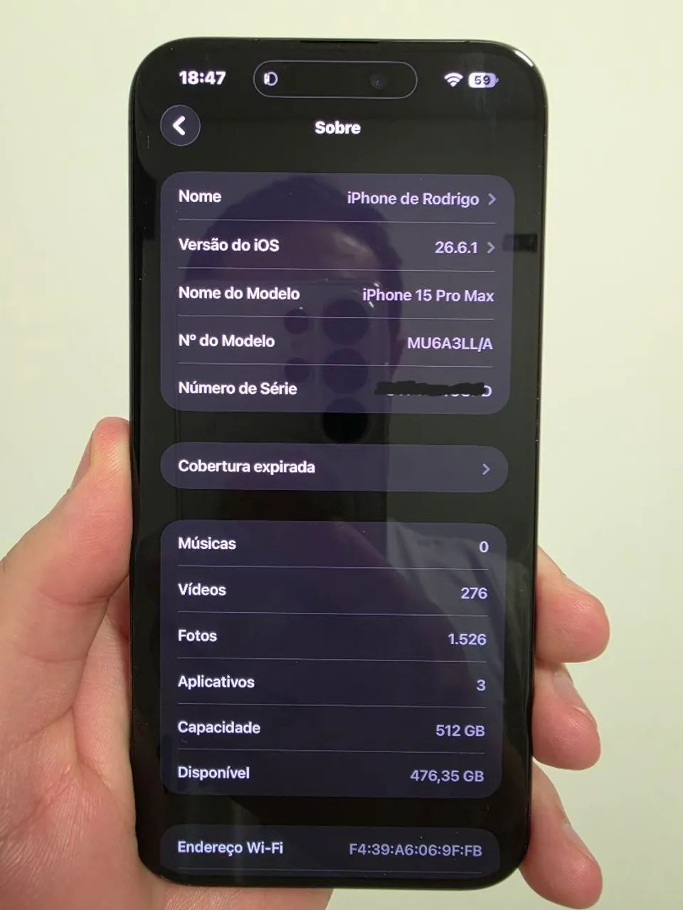 iPhone 15 Pro Max 512GB Titânio Preto - Foto 2