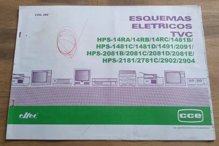 Livro Esquema Eletricos TVS - CCE - CÓD. 580