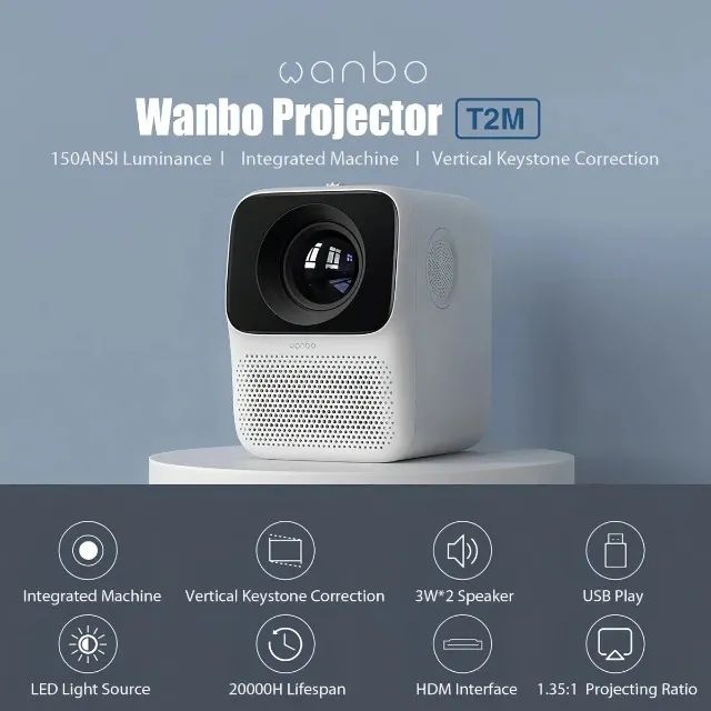 Projetor Wanbo T2 Max 1080p Android 250lm - Foto 3