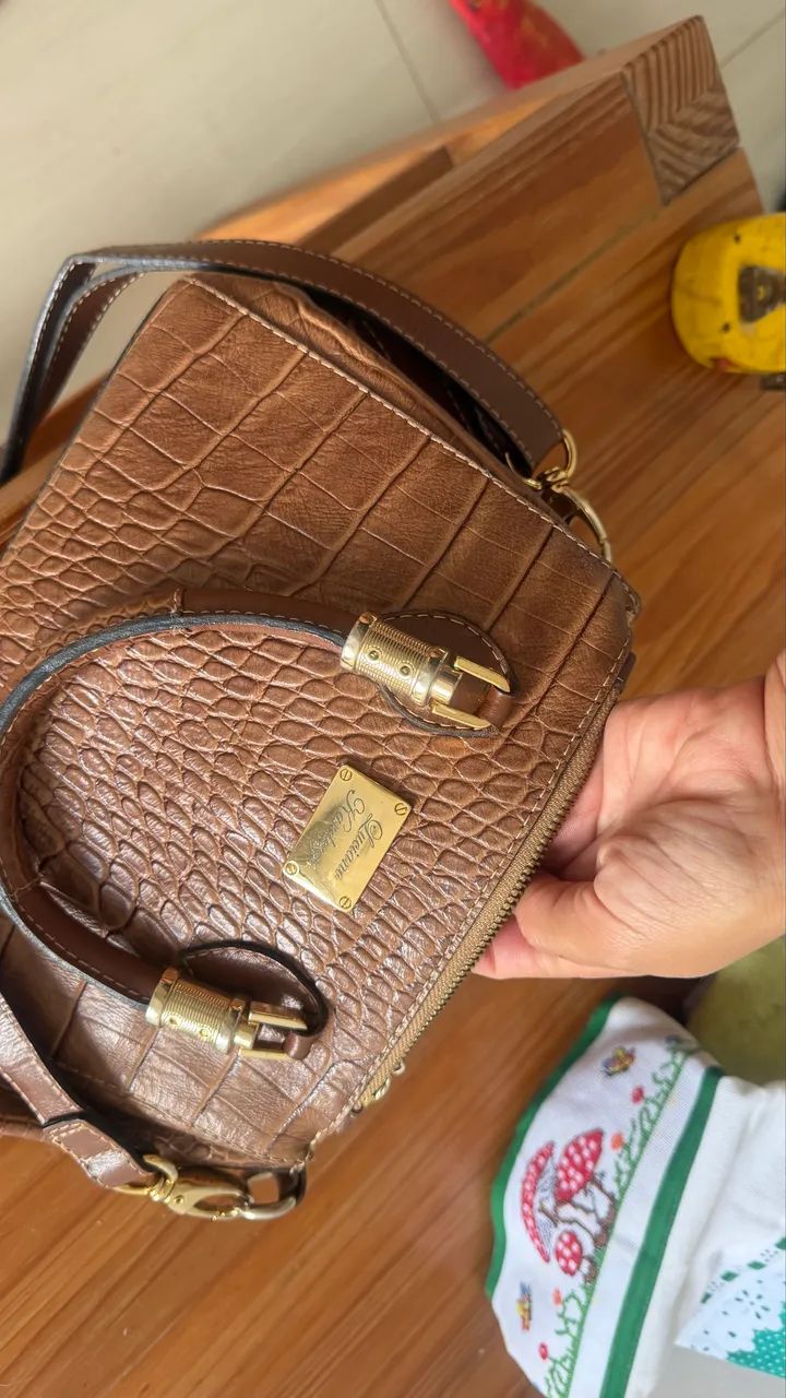 Bolsa em couro legítimo - Foto 3
