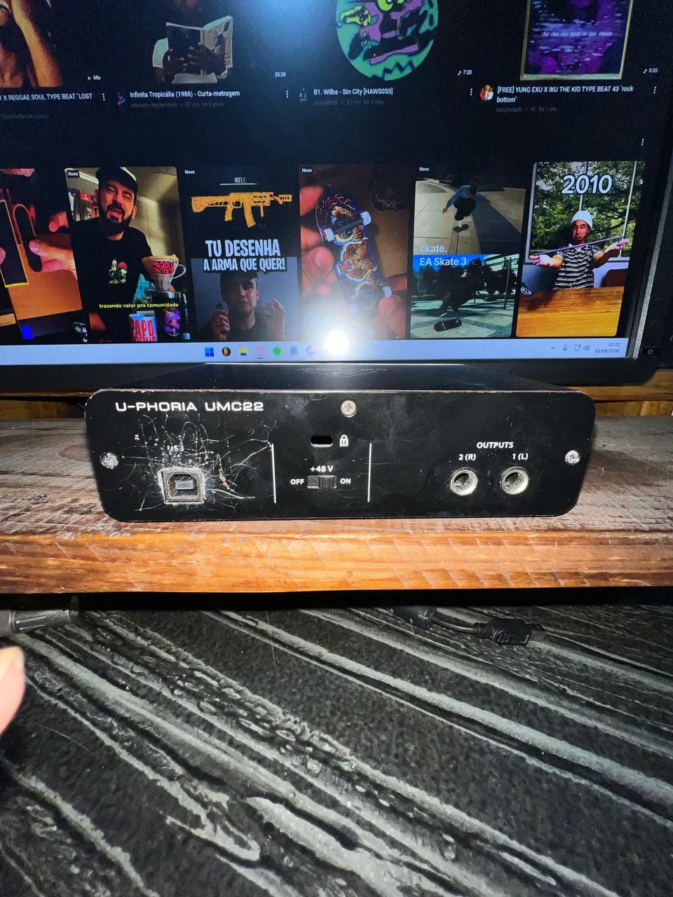 Interface de áudio, BEHRINGER UMC22  - Foto 2