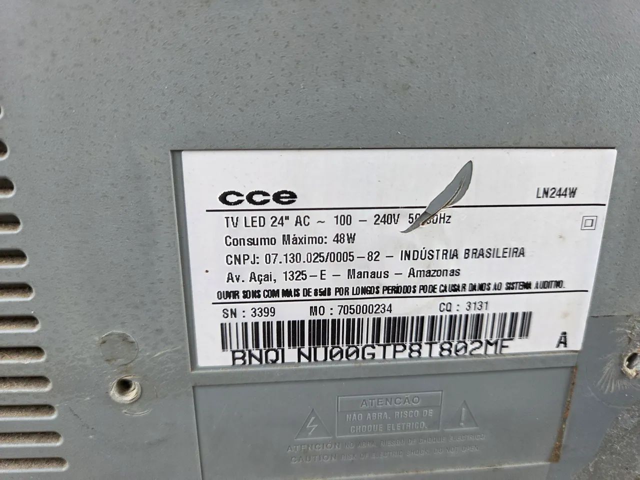 Tv cce 24 polegadas não e Smart  - Foto 4
