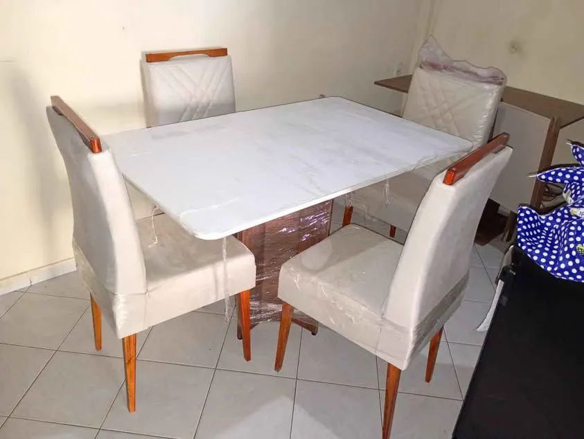 Mesa de jantar a partir de r$ 550 pagamento só na entrega mesa nova em balada - Foto 4