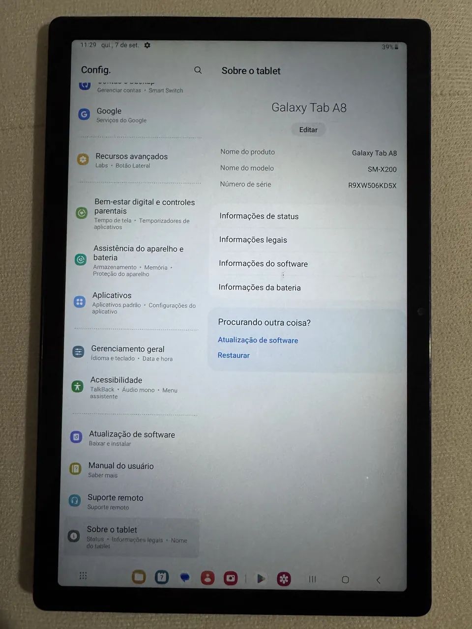 Samsung Galaxy TAB A8 - 4GB RAM + 64GB - Foto 3