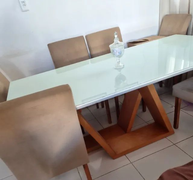 Mesa de jantar(madeira maciça  - Foto 2