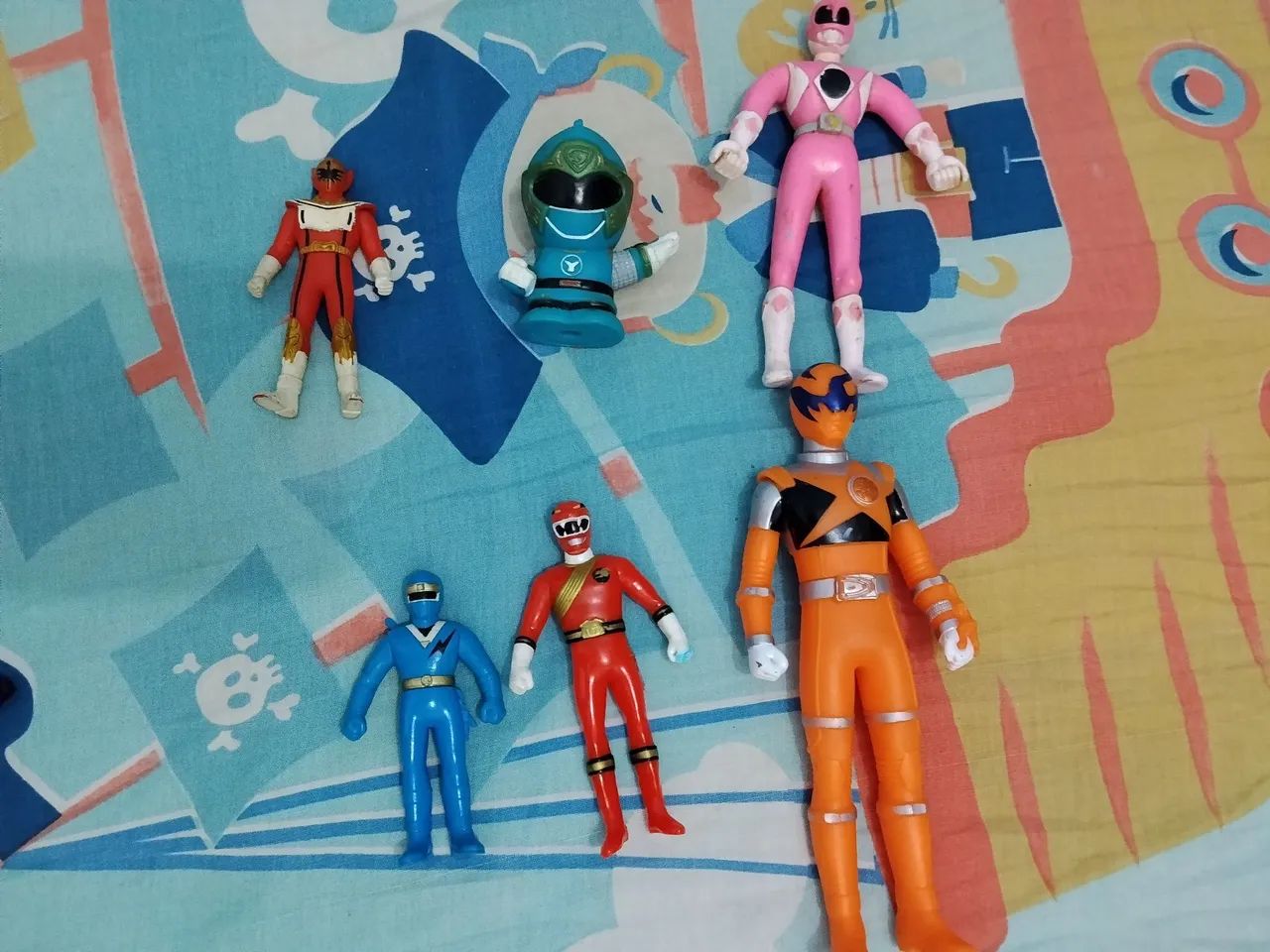 Lote brinquedos power rangers 
