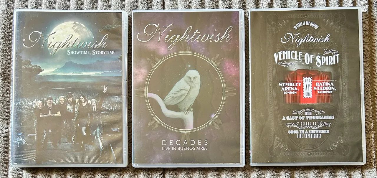 Nightwish Lote com 3 DVDs