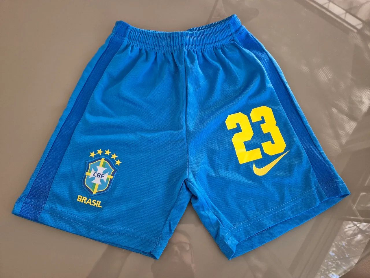 Bermuda short Brasil infantil 