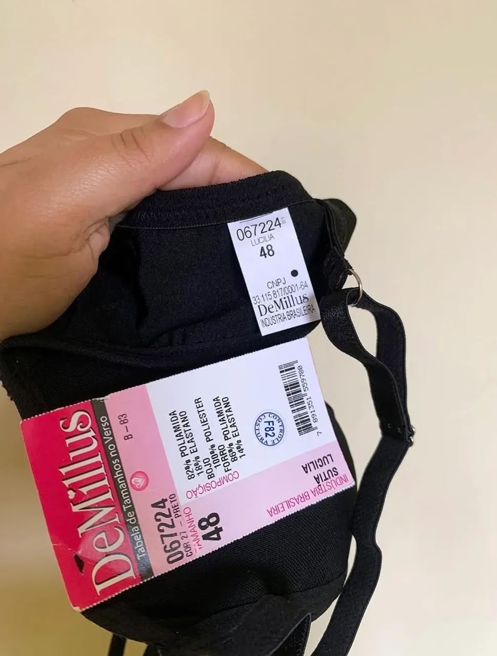 Sutiã Lucilia preto - Demillus  - Foto 3