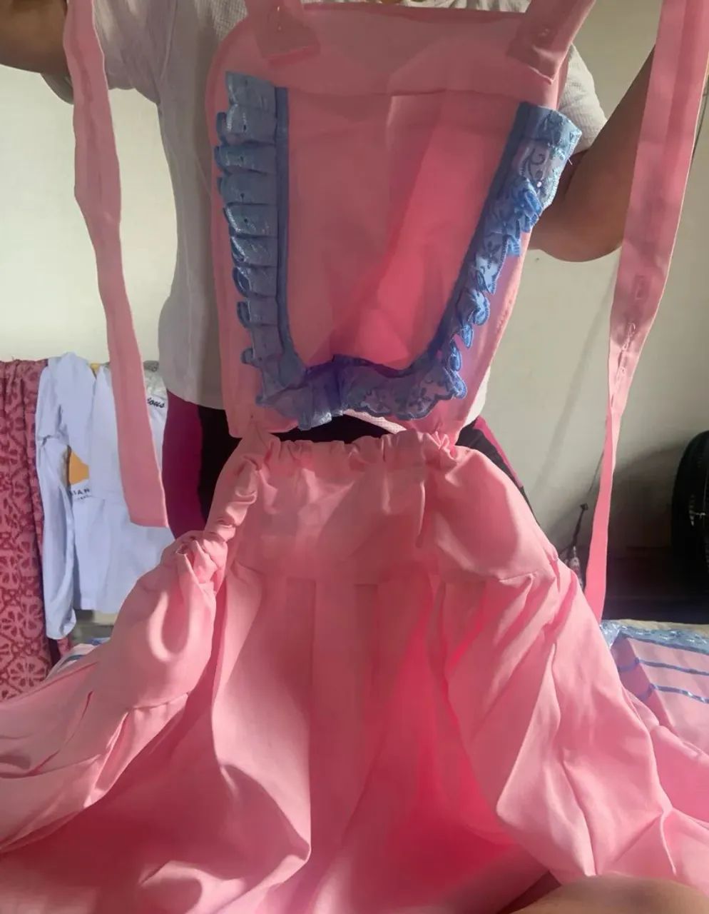 Roupa de ere rosa e azul - Foto 2
