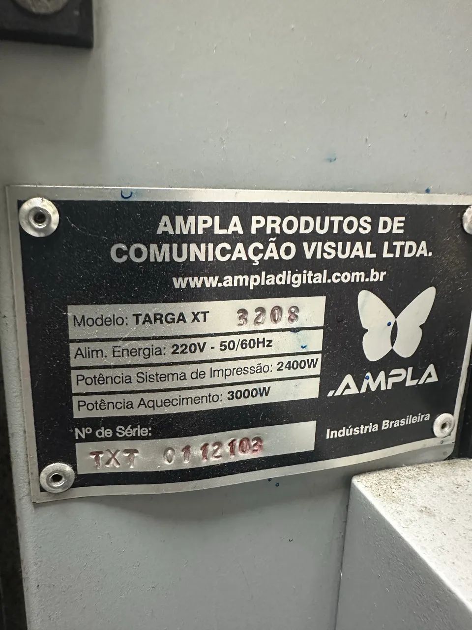 Impressora Ampla Targa XT - Máquinas para produção industrial
