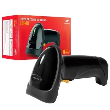 Leitor de Codigo de Barras USB Laser C3Tech LB-40BK Boleto e Danfe