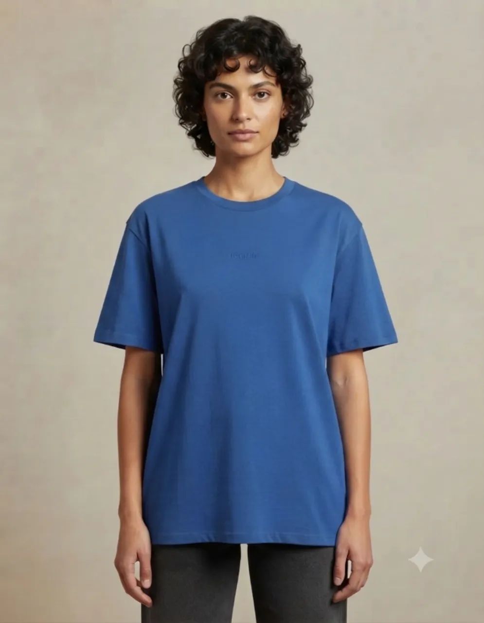 CAMISA BASICA AZUL 100% ALGODÃO LUCKY STAR - Foto 3