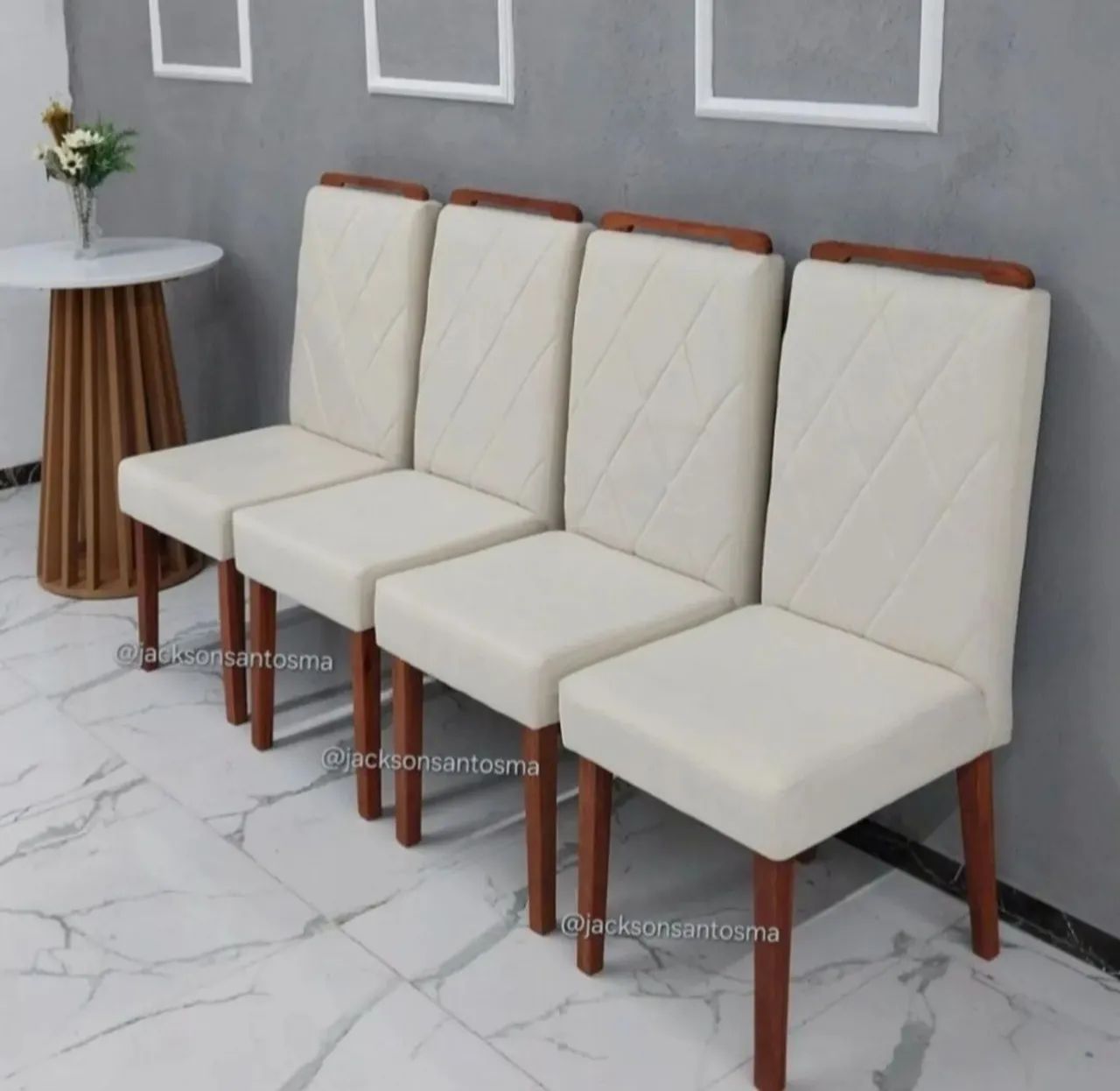 4 Cadeiras Luxo Com Cabeceiras (Pronta Entrega) - Foto 2