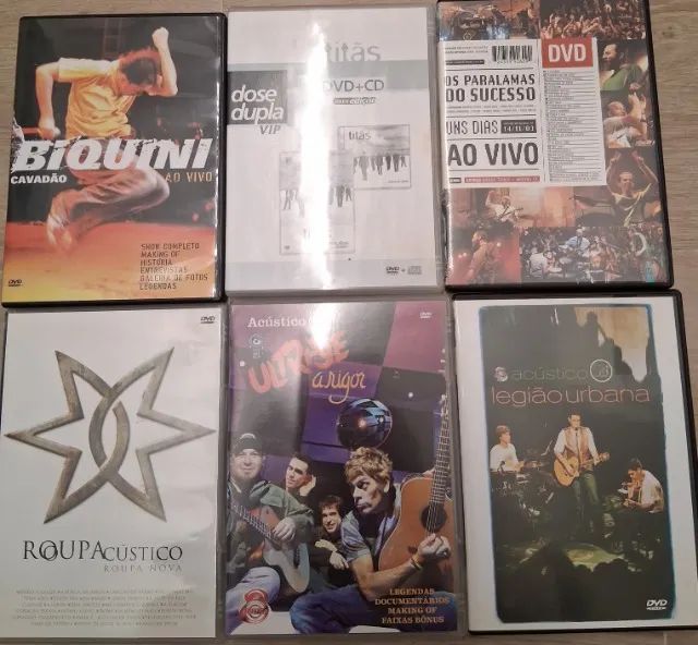 DIVERSOS DVDs MÚSICA BRASILEIRA