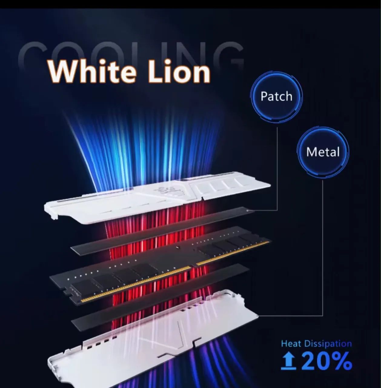 Memória GUDGA DDR4 8GB 3200MHz - Foto 3