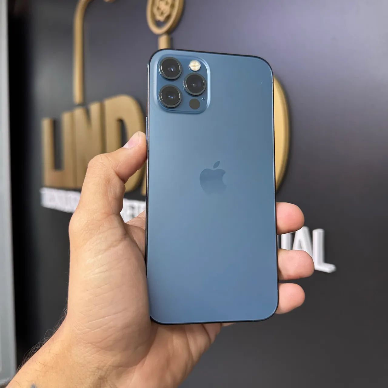 IPHONE 12 PRO 256GB AZUL / SAÚDE DA BATERIA EM 100 / LOJA FÍSICA