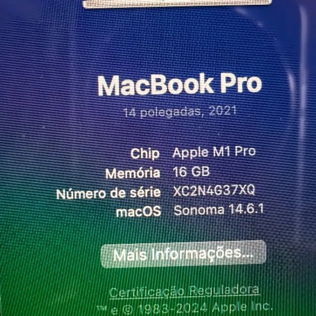 MACBOOK PRO 14 M1 PRO 16GB/1TB - 16GPU - 183 CICLOS - Foto 4