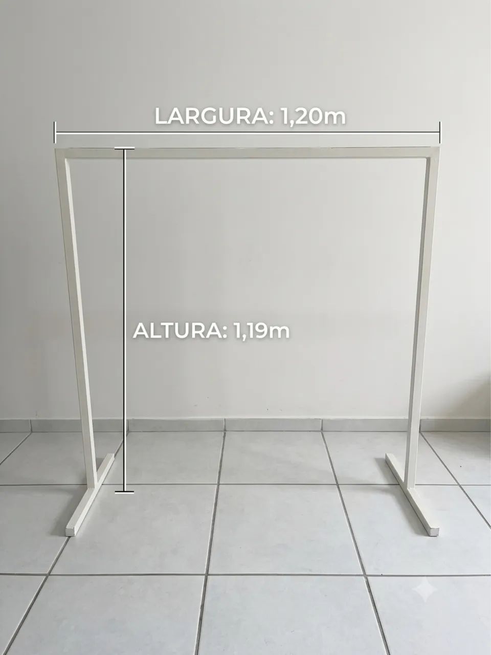 Arara USADA de Chão em Metal - (1,20m x 1,19m)