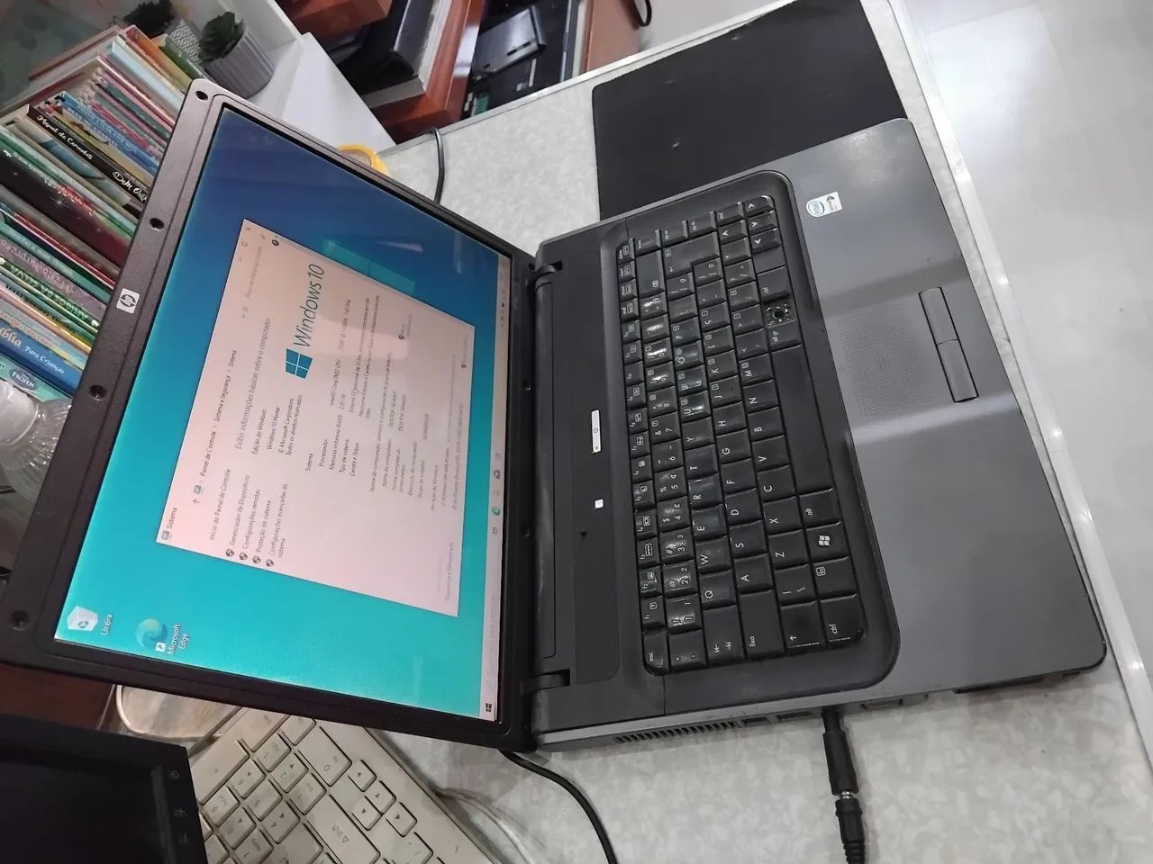 Notebook HP 530 Core 2duo T5200 2gb hd320gb win10 - Foto 4