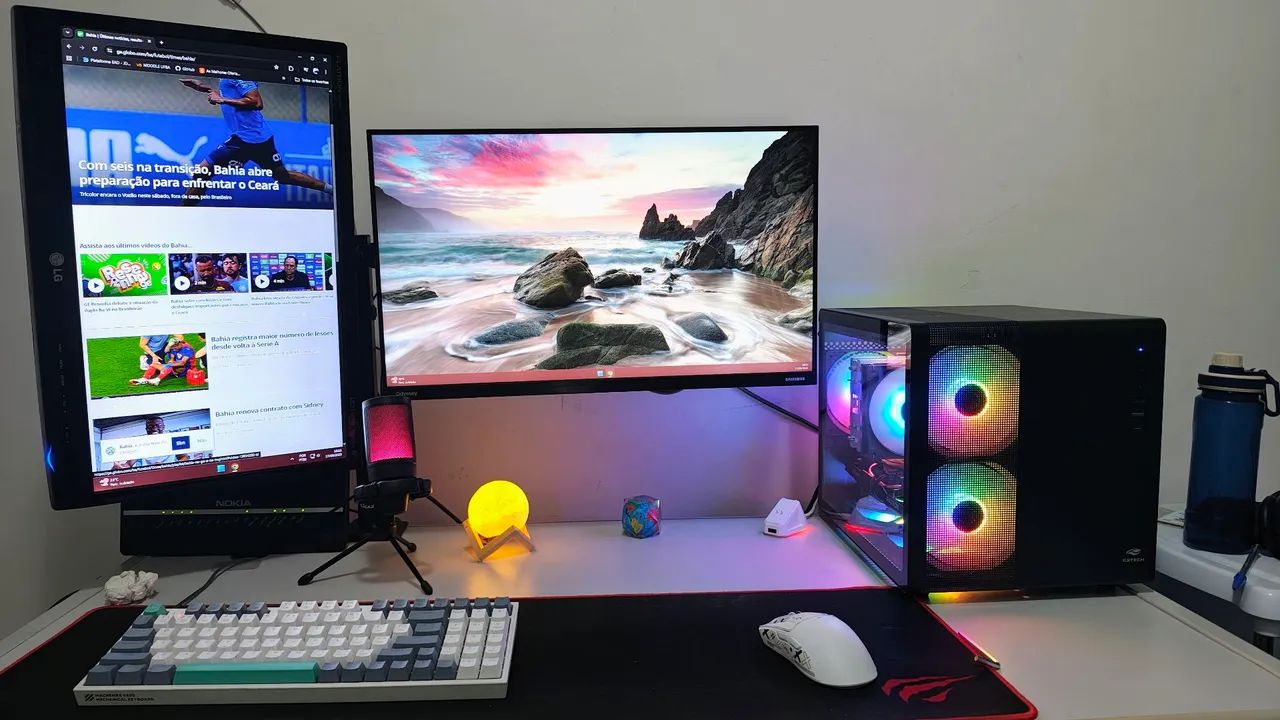 Suporte duplo para monitores de 17" a 32" - Foto 2