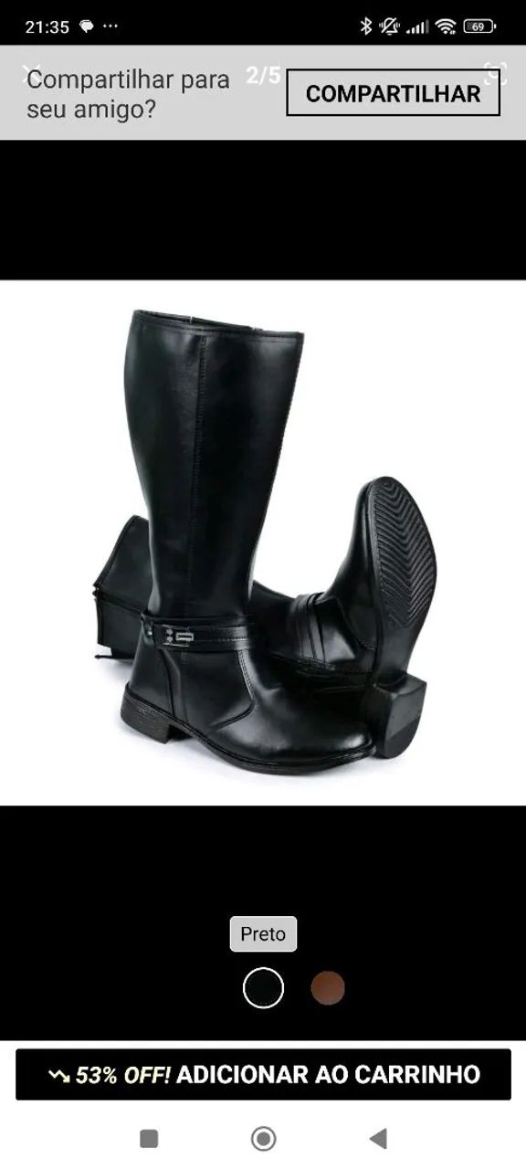 Bota montaria nova