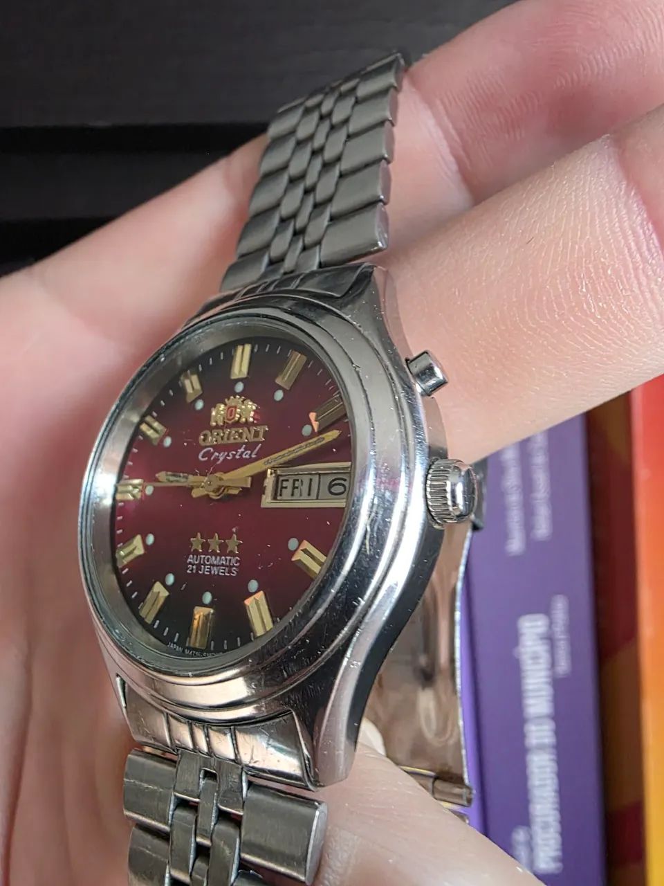 Orient Crystal Automático 21 Rubis - Vermelho Raro - Foto 2