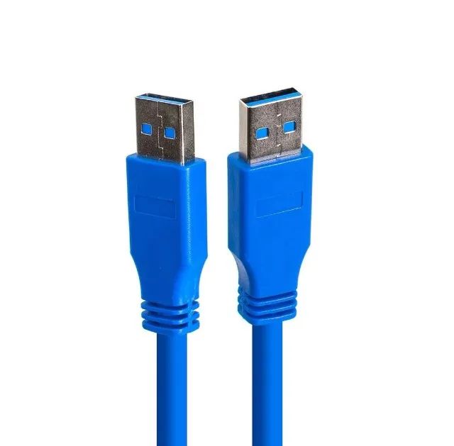 Cabo USB 3.0 Macho Para Macho Tipo A SuperSpeed Azul  - Foto 2