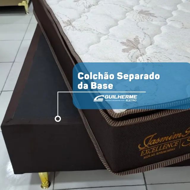 Conjunto box Casal Jasmim Plus Excellence C/pillow padrão 1,38  - Foto 3