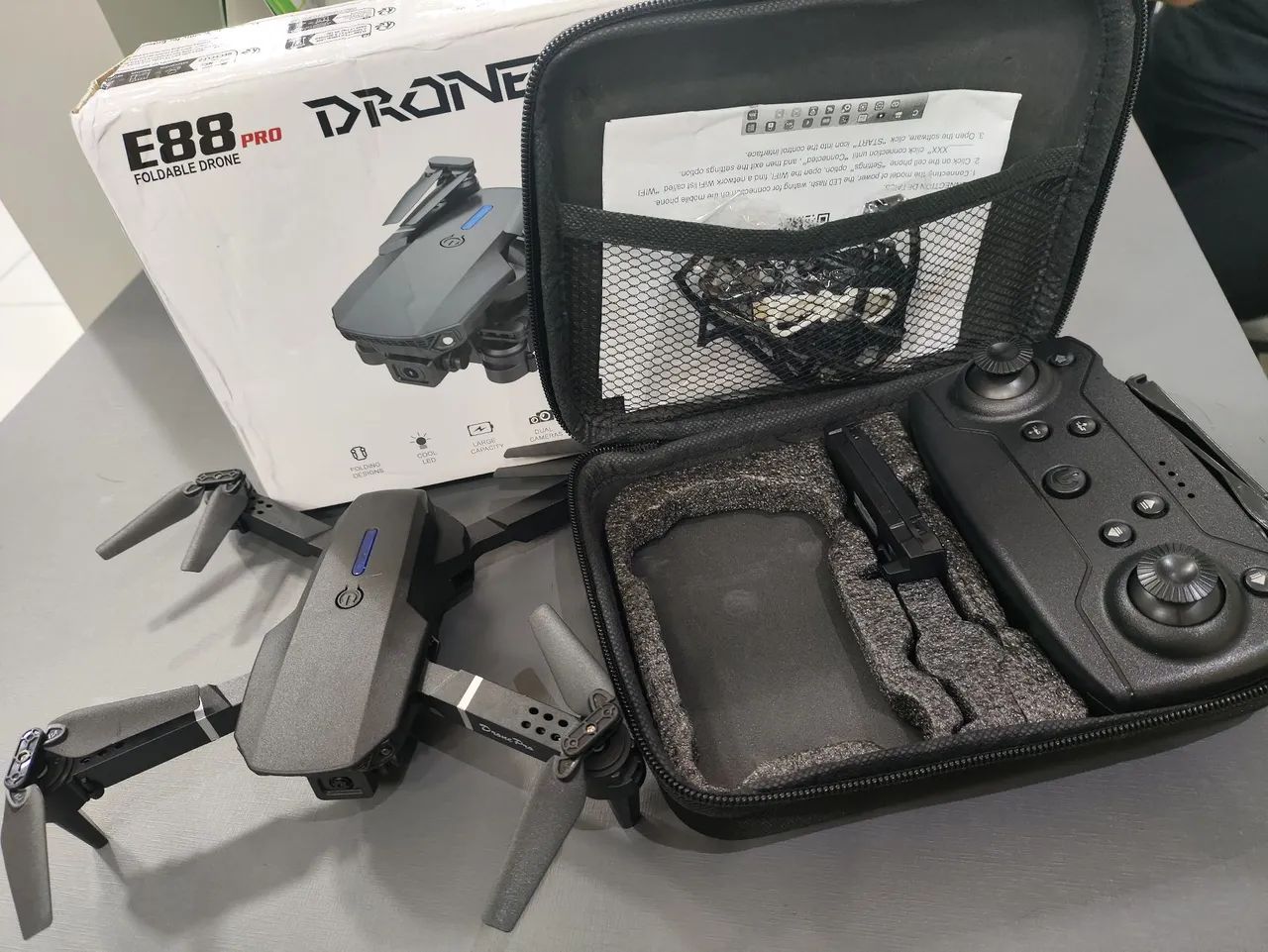 Drone e88 pro 2 câmera + bag  - Foto 4