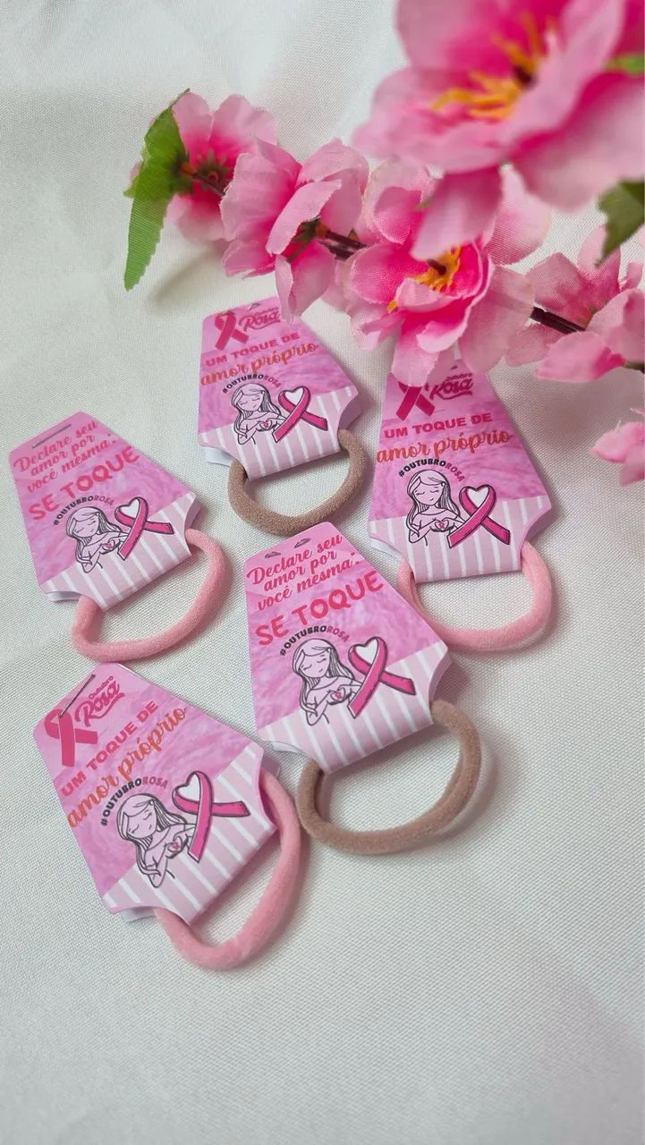Kit lembrancinha Outubro Rosa  - Foto 3