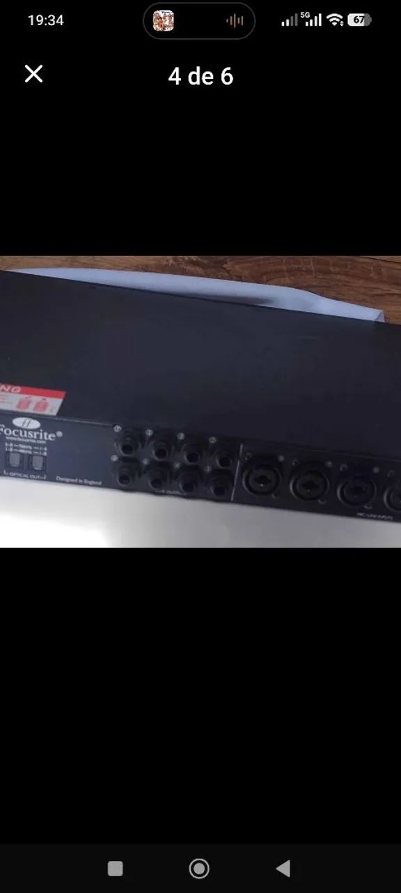 INTERFACE  FOCUSRITE SAFFIRE PRO40 - Foto 4