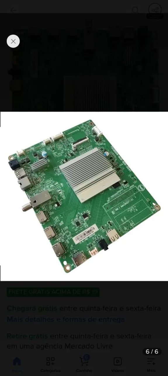 Placa Main boar usada TV Philips 65pug7406/78 - Foto 3