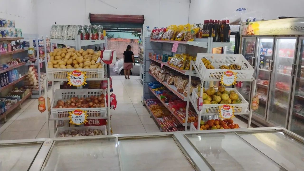 Vendo mini mercado completo 