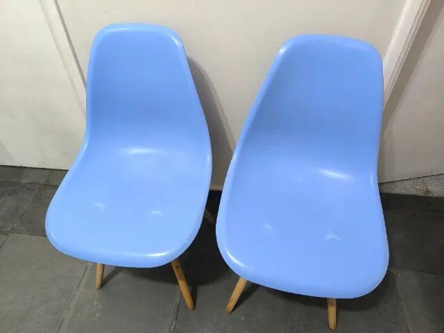 Par de Cadeiras Eames Eiffel Azul - Foto 2