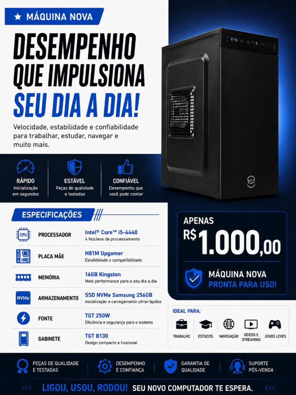 CPU I5 (NOVO NA CAIXA)