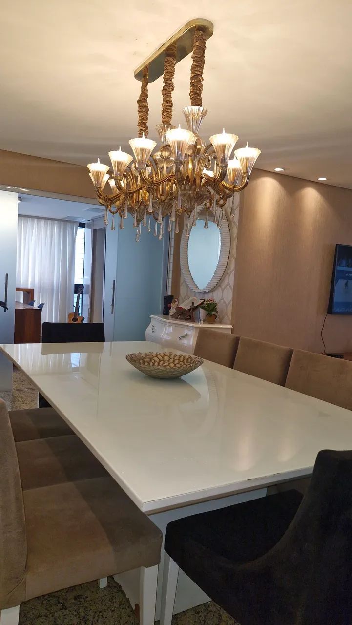 Conjunto mesa de jantar com 8 cadeiras retangular  - Foto 3