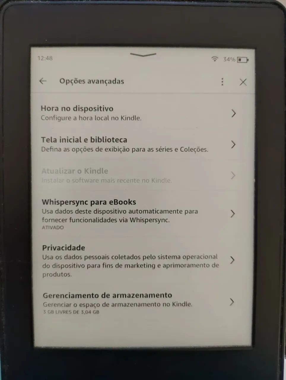 Kindle Preto Paperwhite 7ª geração  - Foto 2