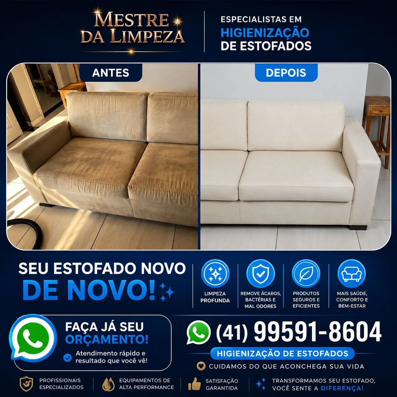 Higienização de estofados - Foto 4