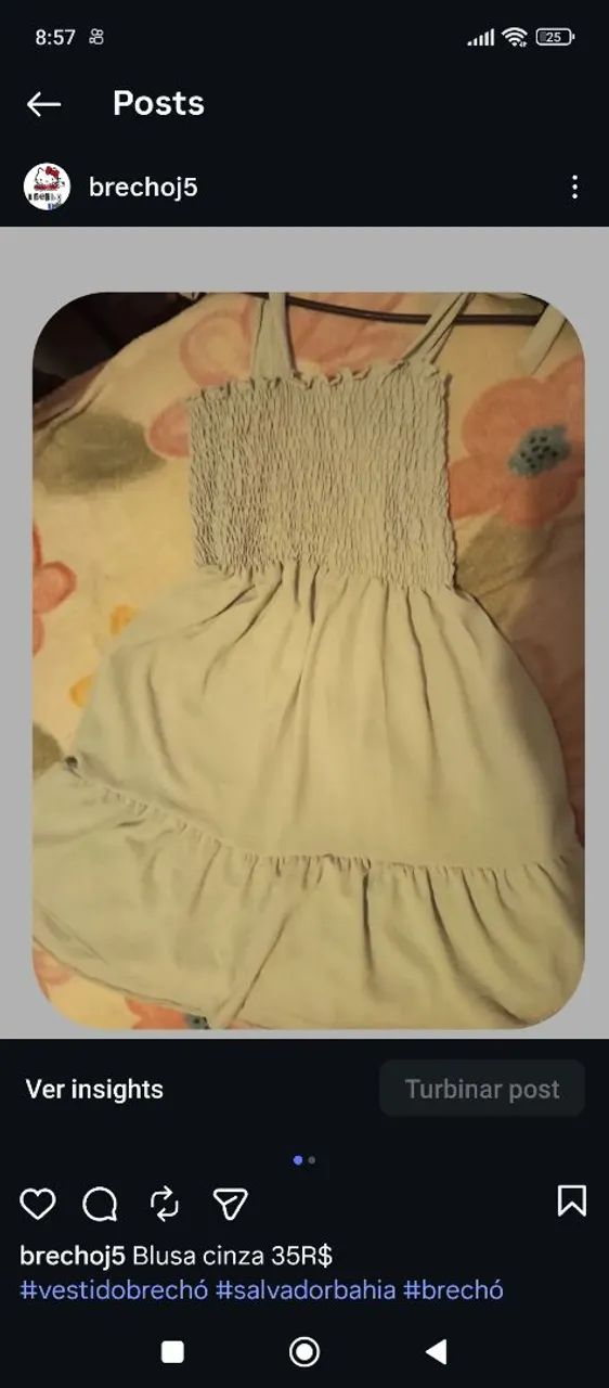 Vestido cinza M - Foto 2