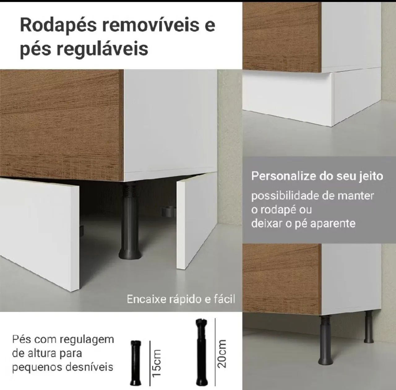 Armário de Cozinha Completa 100% MDF - Foto 3