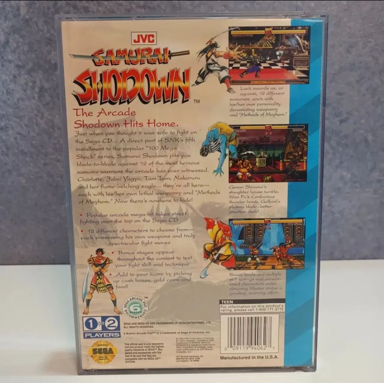 Samurai Shodown 100% Original Sega Cd - Jogos de Vídeo Game